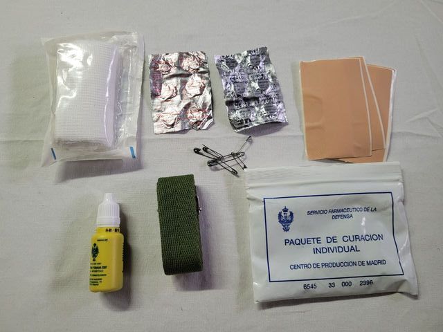 Paquete cura individual ejercito original años 90