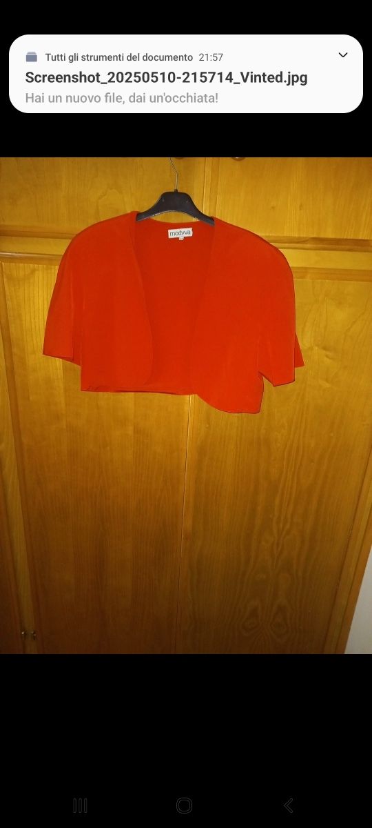 Coprispalle rosso donna