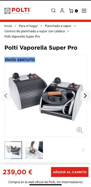 Plancha Vaporella Super Pro Polti