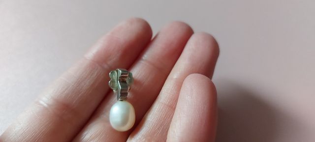 Pendientes TOUS plata perla