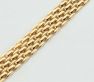Pulsera dorada estilo reloj