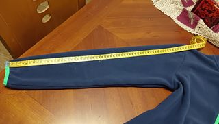 Chaqueta polar niño, talla 15-16, azul-verde