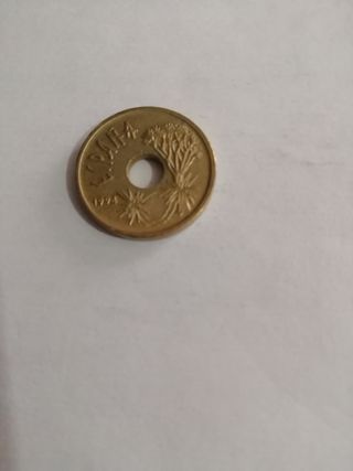 Moneda de 25 pesetas de 1994 Canarias