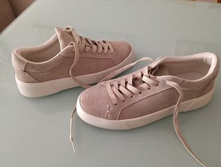Zapatillas Zara beig - como nuevas