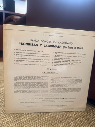 LPs Mary Poppins (Inglés) y Sonrisas y Lágrimas