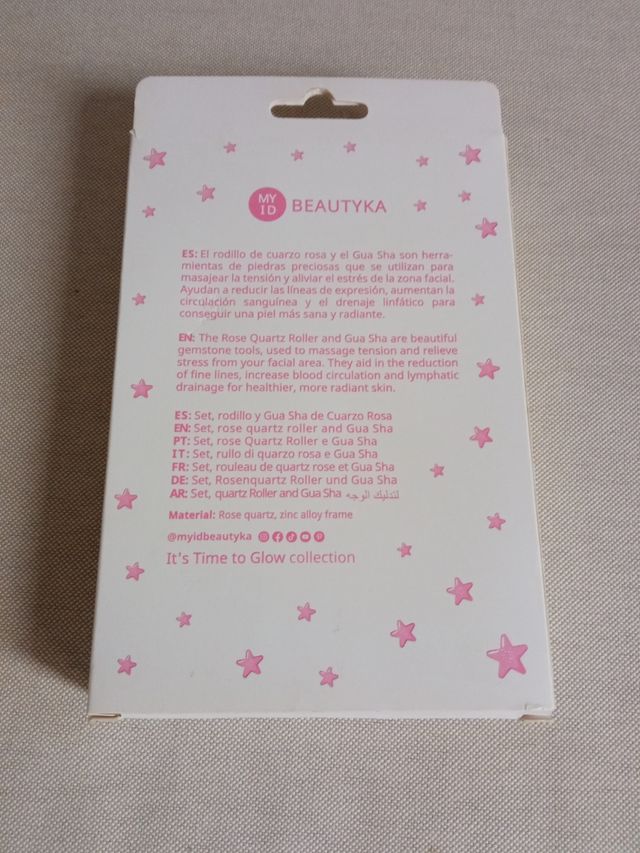 Rodillo de cuarzo y Gua Sha de cuarzo