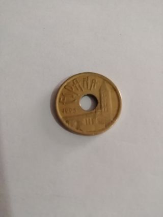 Moneda de 25 pesetas de 1995 Castilla y Leon