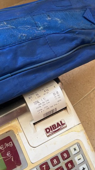 Balanza dibal saca ticket