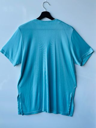 Blusa canalé turquesa