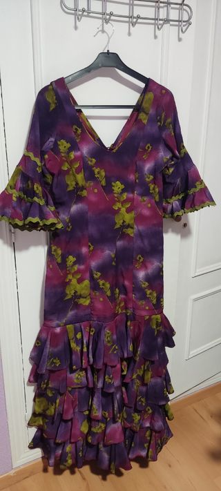 Traje gitana lunares multicolor talla 5