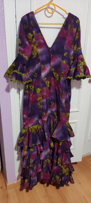 Traje gitana lunares multicolor talla 5