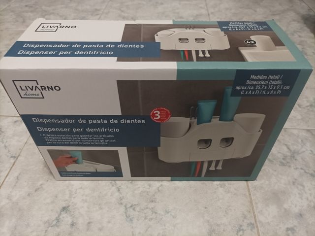 Dispensador Pasta de Dientes Livarno