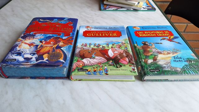 Lote 3 libros geronimo stilton