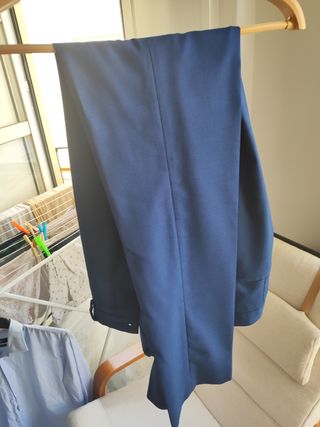 Traje hombre Zara azul eléctrico 