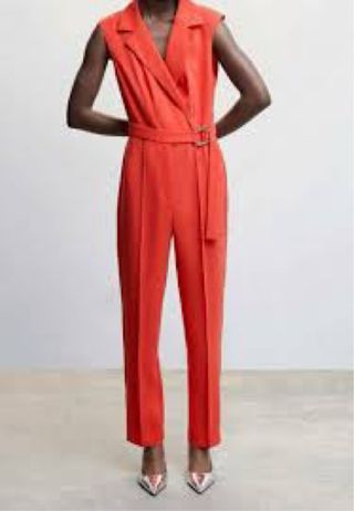 Mono Mango rojo coral - Talla M