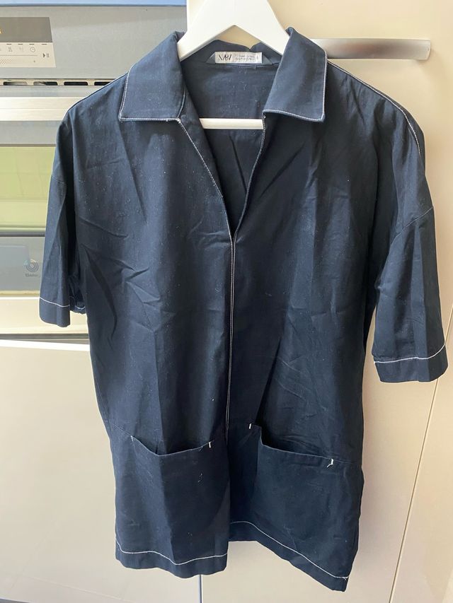 Vestido azul oversize