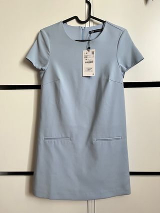 Vestido Zara azul XS - Nuevo con etiqueta