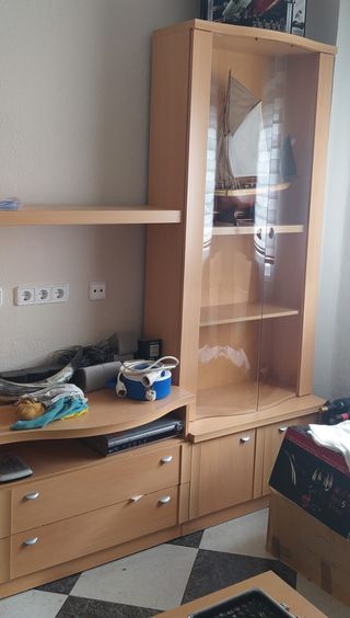 Mueble modular con cristalera