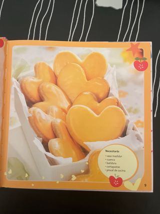 Libro cocina de repostería muchos dibujos