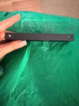 tirador acero inoxidable negro