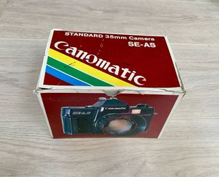 Cámara SE AS antigua Canomatic + flash