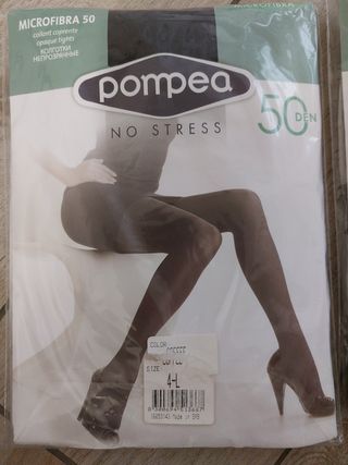 Collant Pompea 50 den. microfibra - 2 paia Nuovi
