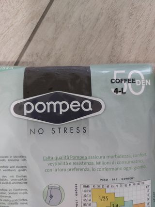Collant Pompea 50 den. microfibra - 2 paia Nuovi