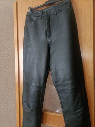 Pantalón piel - Negro