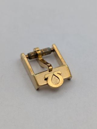 vintage Omega Hebilla Original chapada en oro 8 mm