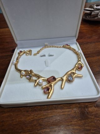 Collana Oscar de la Renta oro rosa