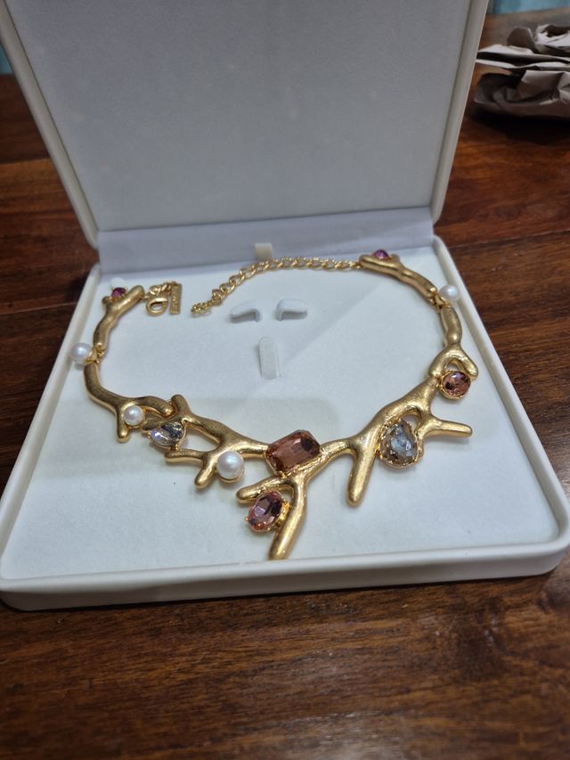 Collana Oscar de la Renta oro rosa