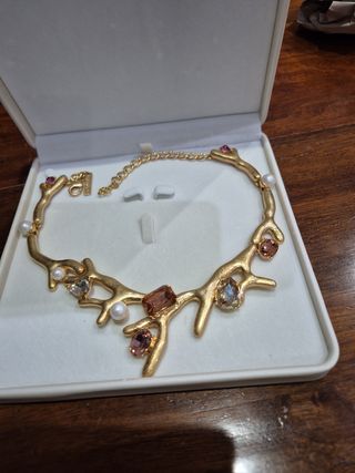 Collana Oscar de la Renta oro rosa