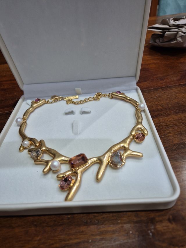 Collana Oscar de la Renta oro rosa