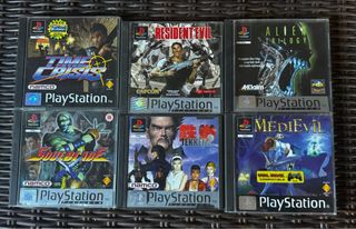 Lote de 6 videojuegos para PlayStation 1