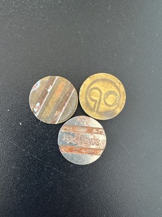 3 Monedas Telefónicas antiguas