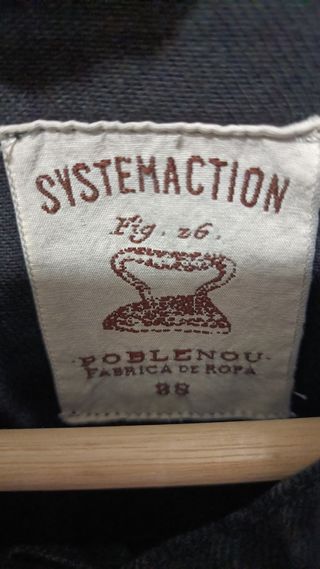 Cazadora vaquera negra System Action