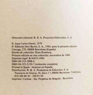 NOVELA "DEJEMOS HABLAR AL VIENTO" DE ONETTI