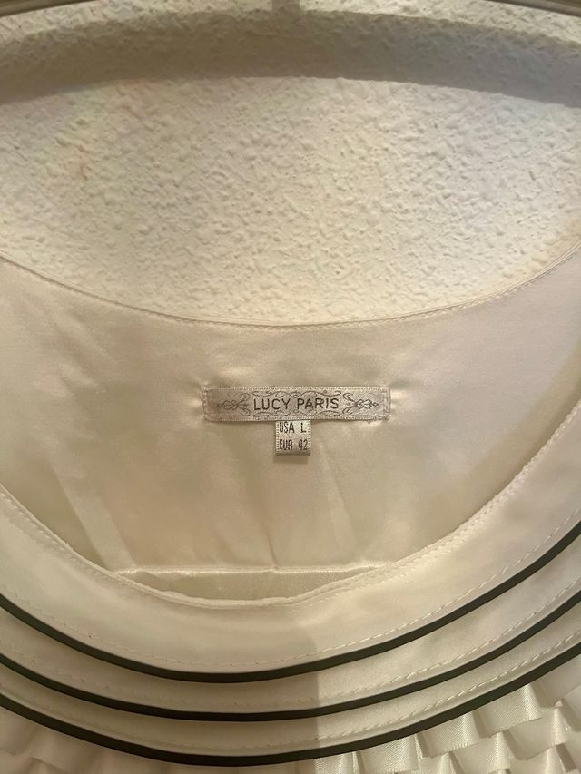 Vestido blanco de raso