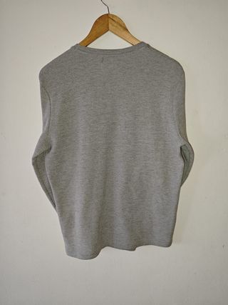 Zara Grey Textured Sweatshirt