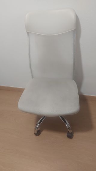 Silla oficina blanca - giratoria