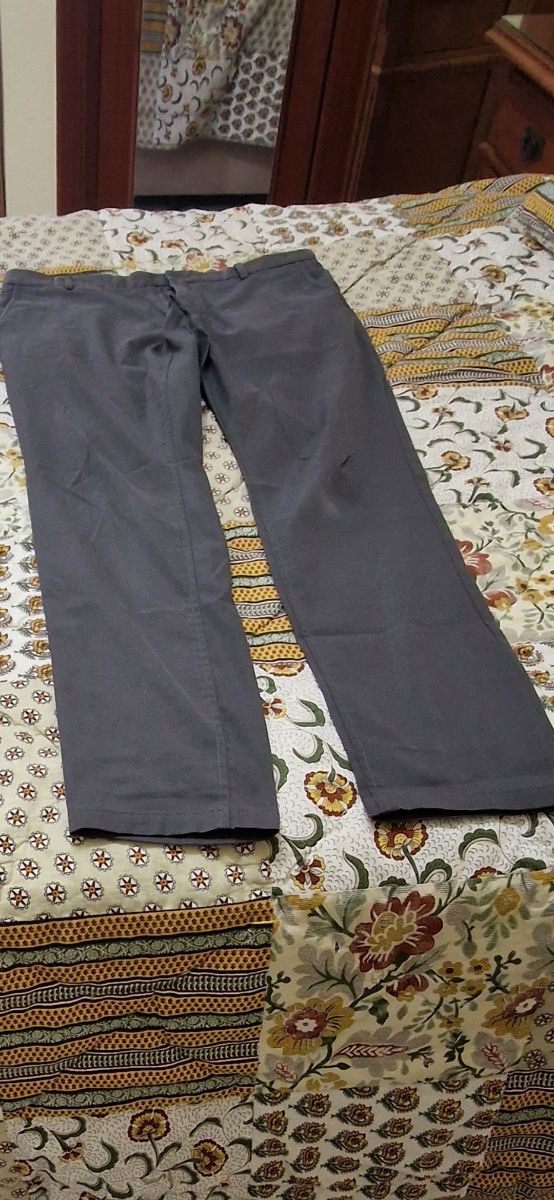 2 pares de Pantalones Grises para Trabajo
