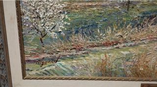 Cuadro al óleo - Paisaje campestre E. Alguacil