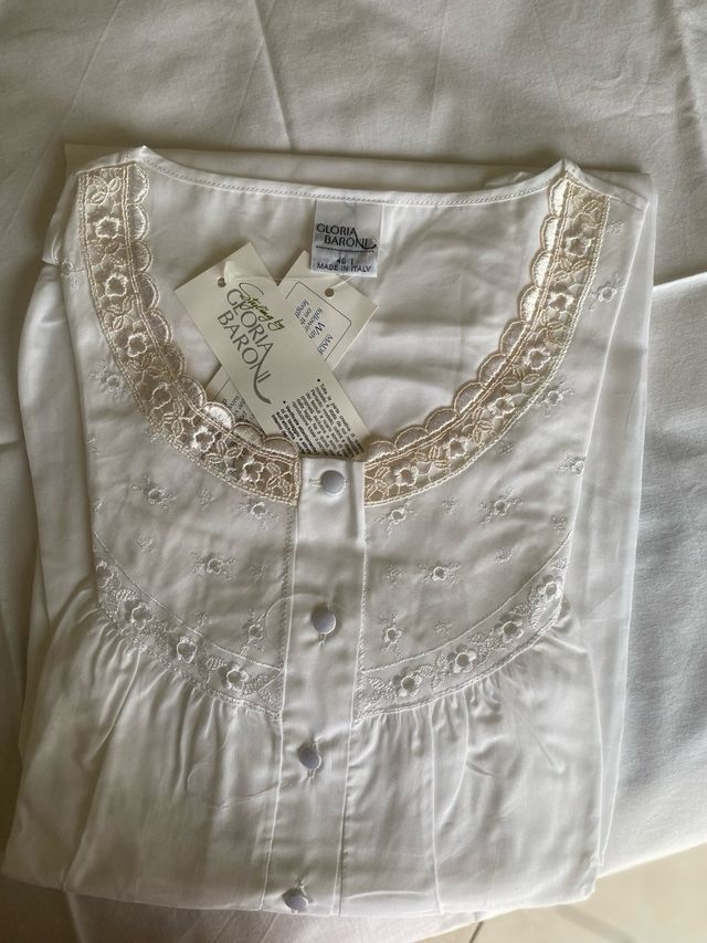 Camicia notte Gloria Baroni tg 7