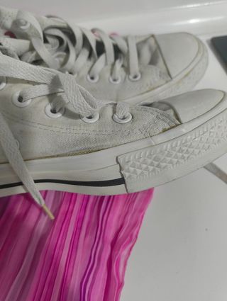 Converse blancas altas - talla 5