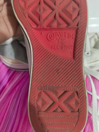 Converse blancas altas - talla 5
