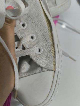 Converse blancas altas - talla 5