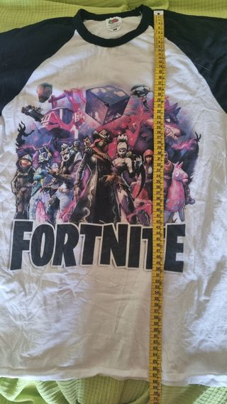 Camiseta Fortnite - Blanco y Negro