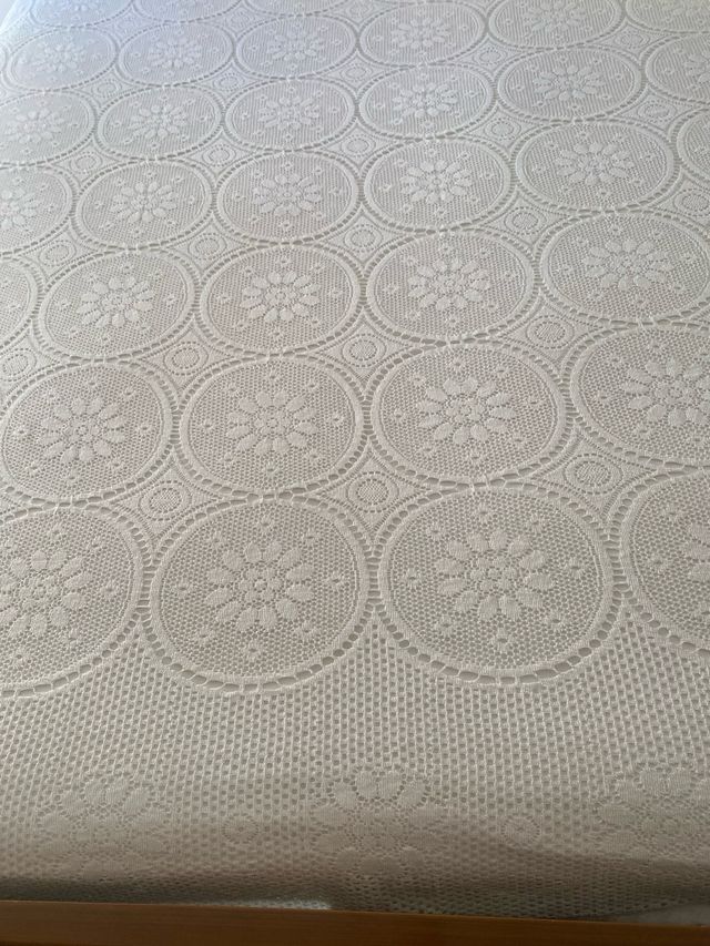 Copriletto pizzo bianco