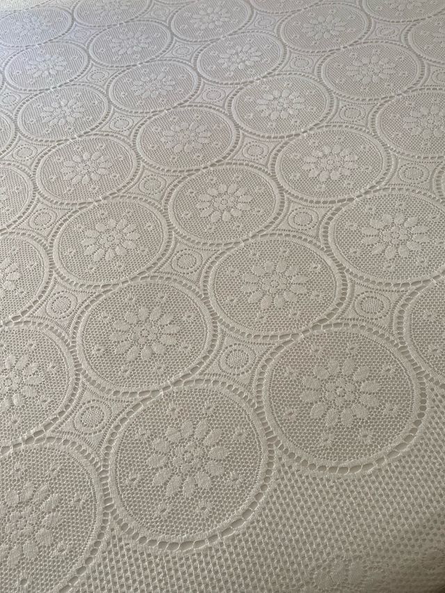 Copriletto pizzo bianco