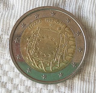 Moneda de dos euros conmemorativa 1985-2015.